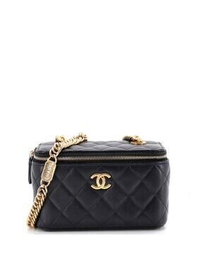 Chanel Coco Enamel Strap Vanity Case #320105C39B